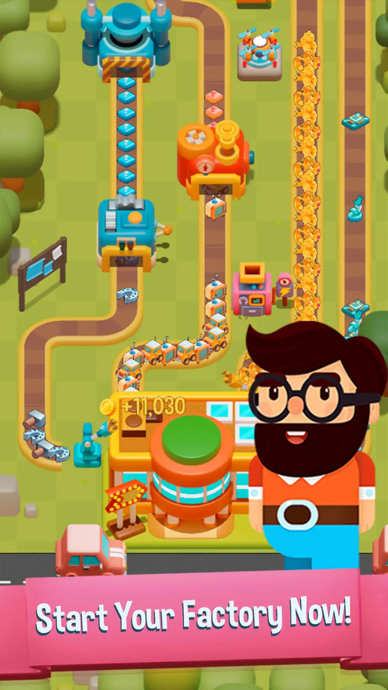Pocket Factory game screenshot 1 - Pocket Factory gameplay and interface developed by Ocean View Games