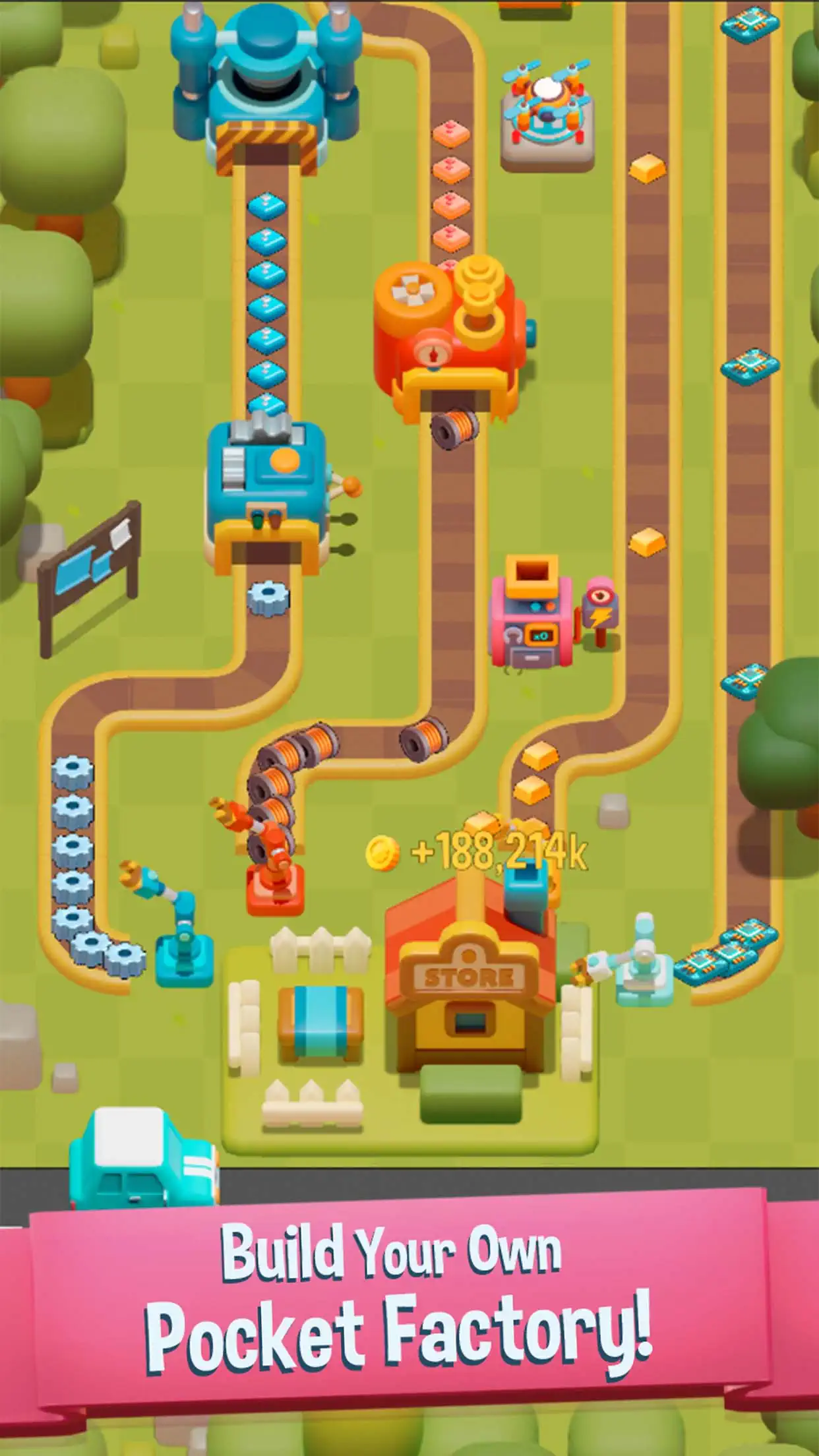 Pocket Factory game screenshot 2 - Pocket Factory gameplay and interface developed by Ocean View Games