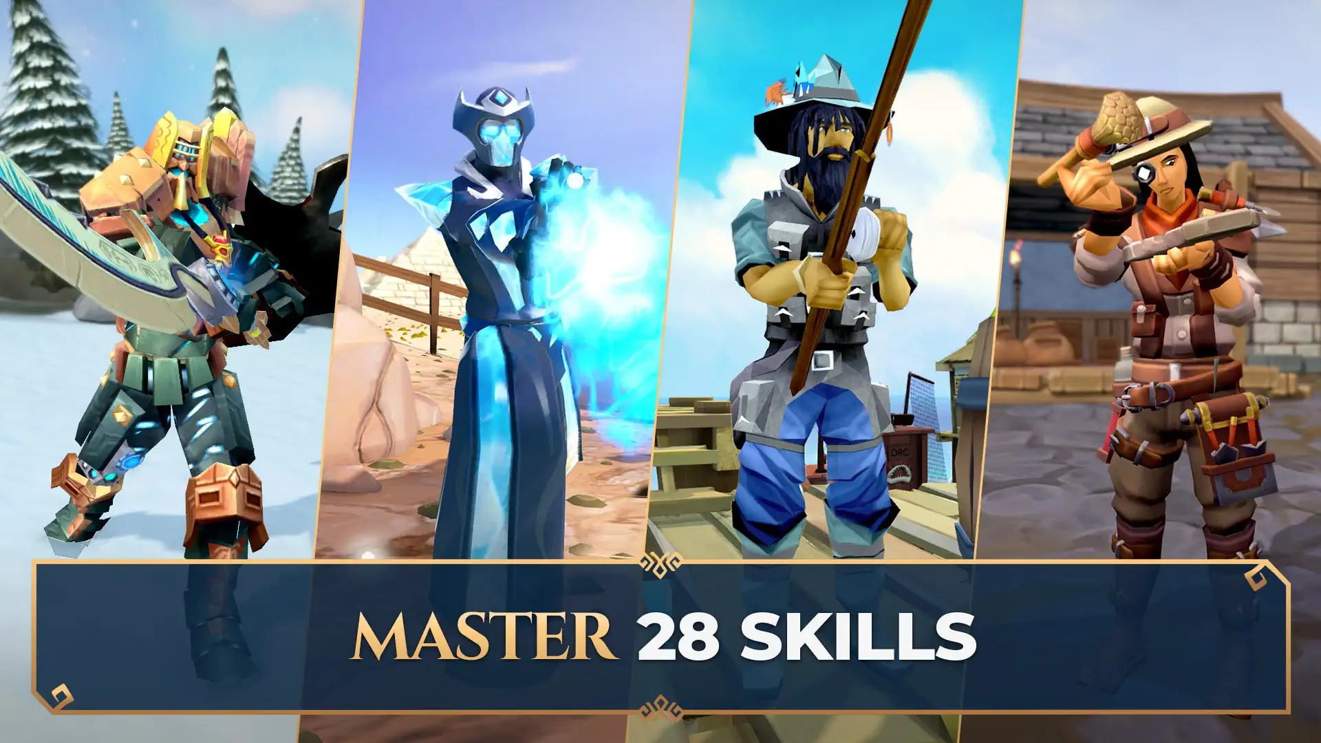 RuneScape Mobile game screenshot 1 - RuneScape Mobile gameplay and interface developed by Ocean View Games